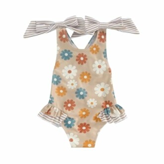 Toddler Girls Strap One Piece Swimsuit Review - Best Floral Bathing Suit for Summer